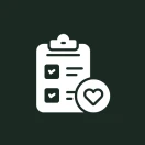 Checklist with heart icon